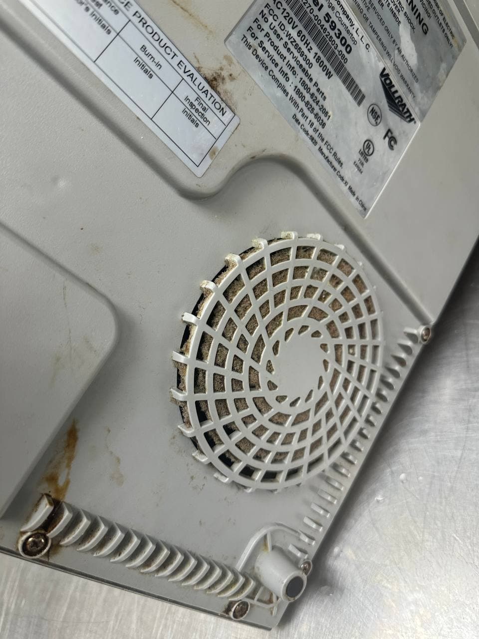 Vollrath Induction Cooktop Repair and Maintenance